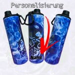 Trinkflasche/Tumbler 2 Aufsätze Cup 20oz Cheer Pack Katze Rauch PERSONALISIERUNG